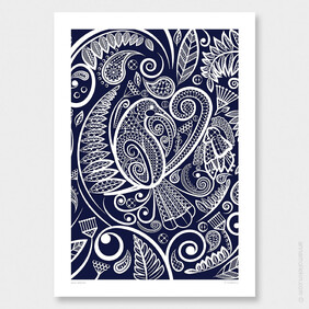 Huia&#039;s Tapestry Wall Art Print by Anna Mollekin