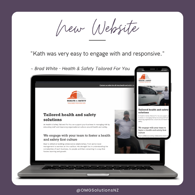 OMG Solutions - New website for Health and Safety Brad