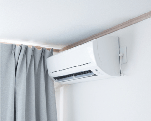 Heat pump installed by Northstar on lounge wall