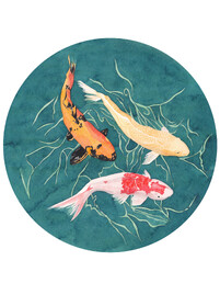 'Koi Pond' original watercolour painting