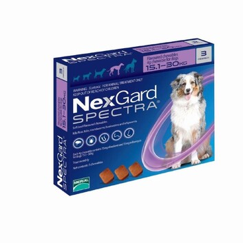 Nexgard Spectra Large Dog Purple 3-Pack