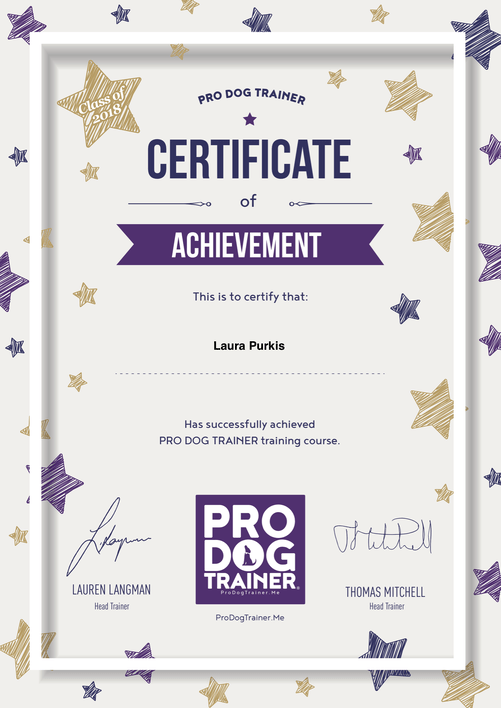 Pro Dog Trainer Certificate