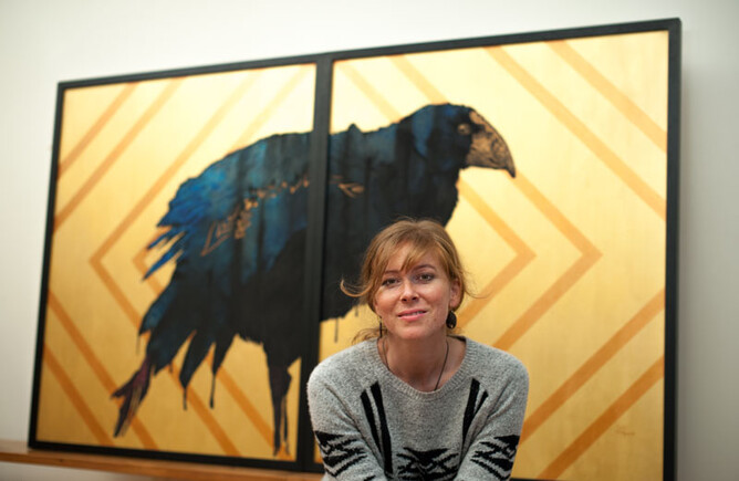 Sofia with "The Phoenix"