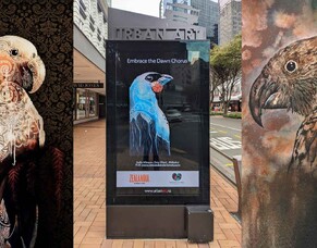 Embrace The Dawn Chorus digital billboard exhibition