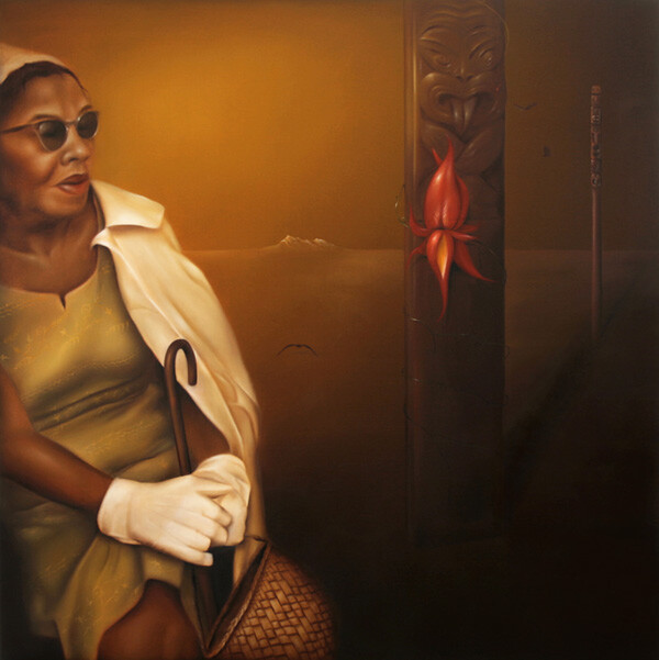 From Hikurangi to Hibernia, 1500 x 1500mm, oil on canvas, 2007