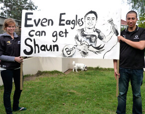 Oh The Warriors! Painted a banner for the Warriors Grand Final