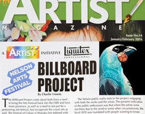 Nelson Billboard Project in The New Zealand Artist Magazine