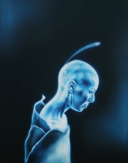 Original framed Maori portrait painting Magdalena by Sofia Minson