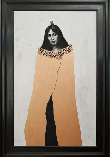 "Hine-nui-te-pō" 1975 x 1350mm. Acrylic vinyl on canvas.
