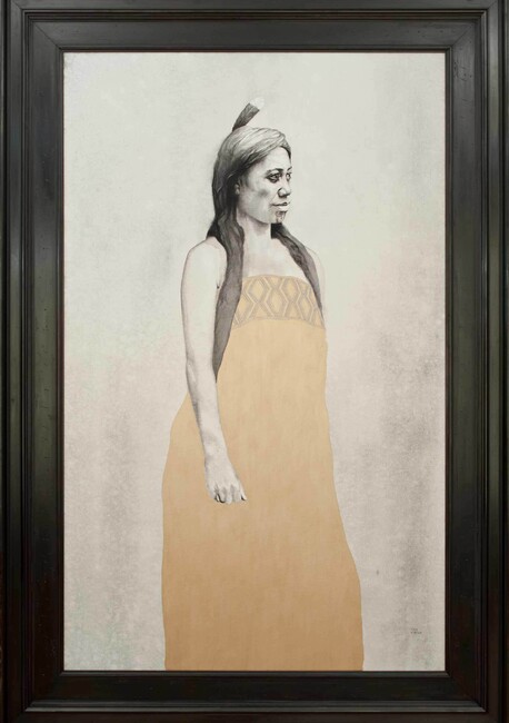 "Hine-titama" 1975 x 1350mm. Flashe on canvas.