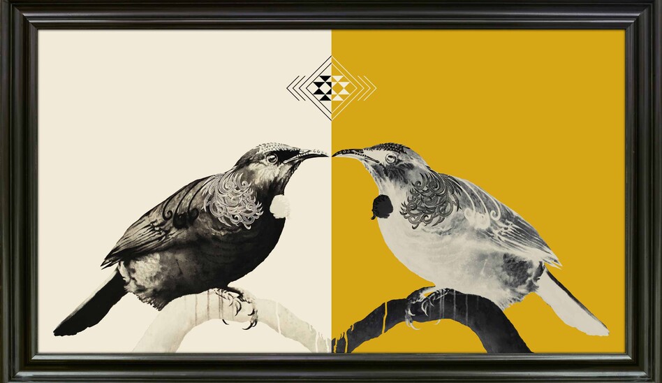 "Breath of Life" 1230 x 2005mm. Digital design & painted acrylic on canvas.