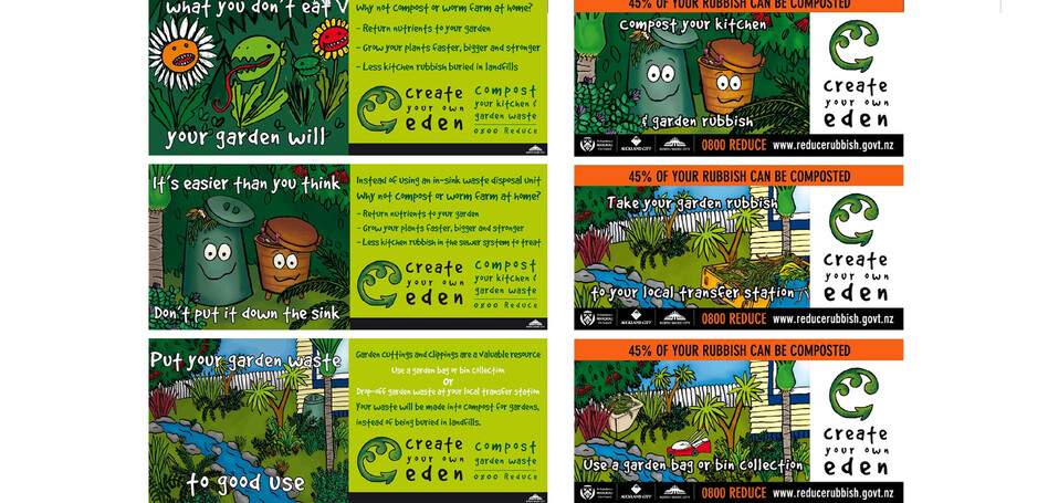NORTH SHORE CITY COUNCIL - COMPOSTING BUS BACK ADVERTS