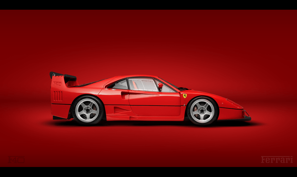 FERARRI - F40 DIGITAL WALLPAPER CONCEPT