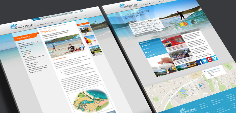 SHELLHARBOUR COUNCIL - WEBSITE DESIGN