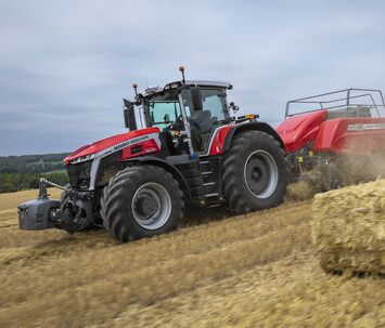 Massey Ferguson 9S with Baler