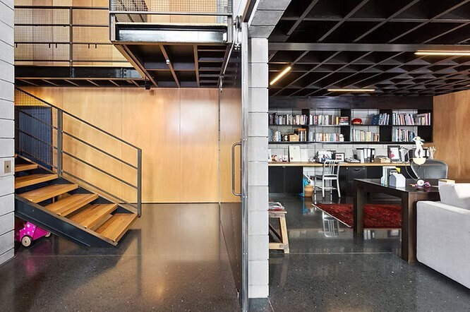 Industrial staircase built by Faulkner Construction