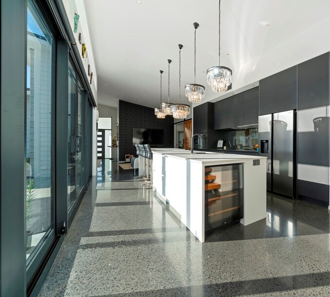 White Kitchen Island