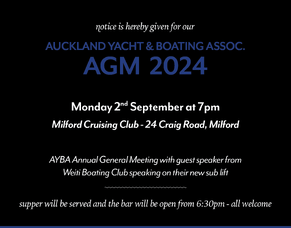 2024 Auckland Yacht &amp; Boating Association AGM