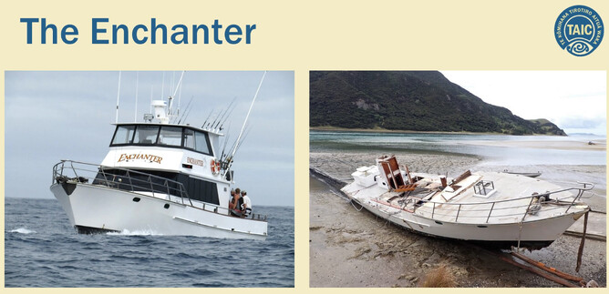 MO-2022-201 Charter fishing vessel Enchanter, capsize, North Cape, New ...