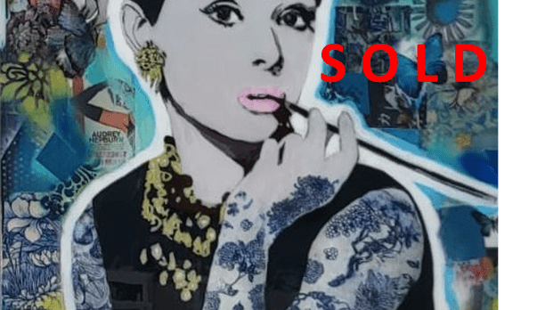 Audrey Hepburn by Debra Thompson