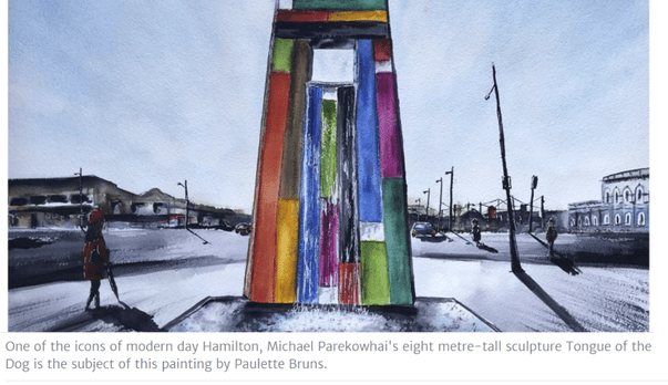 Advanced article on the Waikato Watercolourists Exhibition, in STUFF NZ by Mike Mather