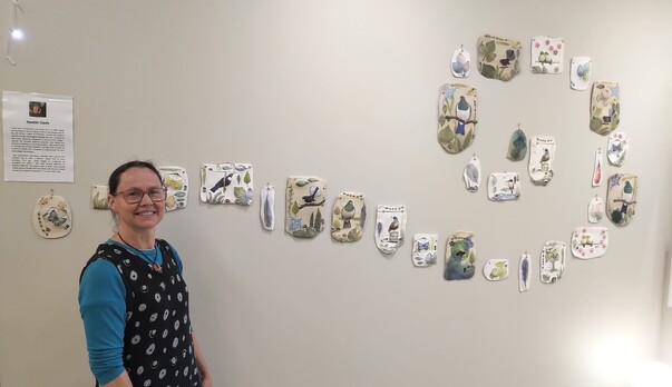 Yasmin Davis presents her 2023 Ceramic Koru