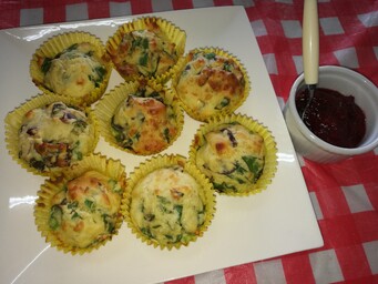 Silverbeet & Cheese Muffins