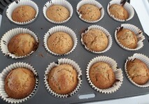 Apple Zucchini Cinnamon Muffins