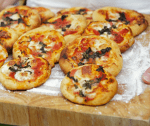 Mini Herb & Cheese Pizzas