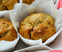Apple Zucchini and Cinnamon Muffins