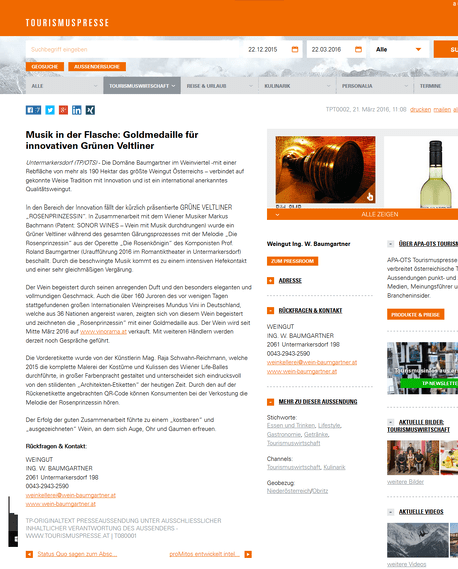 Austria Tourismus Presse