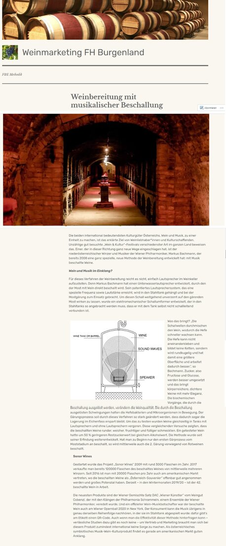 Weinmarketing FH Burgenland