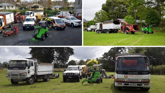 Photos of our fleet at Marc Doyle Treework.