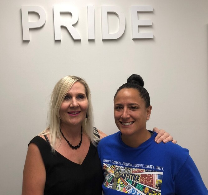 New Tamatea High School teachers, Ms Meredith Ellingham and Ms Chanel Atkin.
