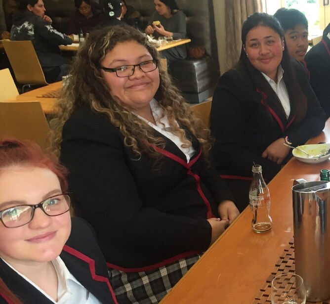Tamatea High top scholars (from left to right) Ashley Baker, Maria Karini, Moetu Ria and Beng Phiansamoe.