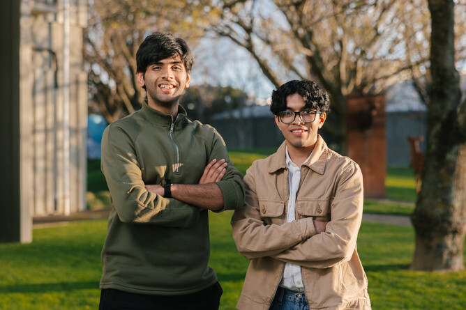 Cofounders Ayush Varma and Sam Kurian