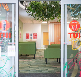 Dental entrance doors