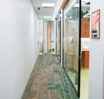 Dentist office hallway