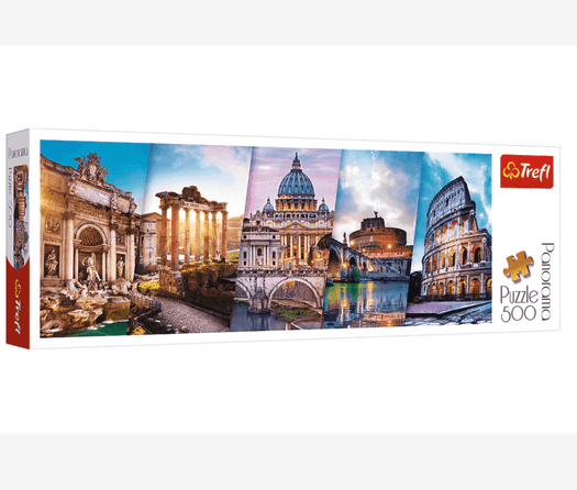 Trefl 500 Piece Panorama Jigsaw Puzzle Traveling to Italy