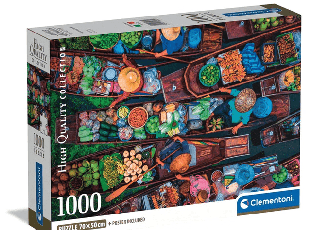 Clementoni 1000 Piece Jigsaw Puzzle: Thai Floating Market