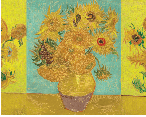 Hinkler Mindbogglers Gold 1000 Piece Jigsaw Puzzle Van Gogh Sunflowers