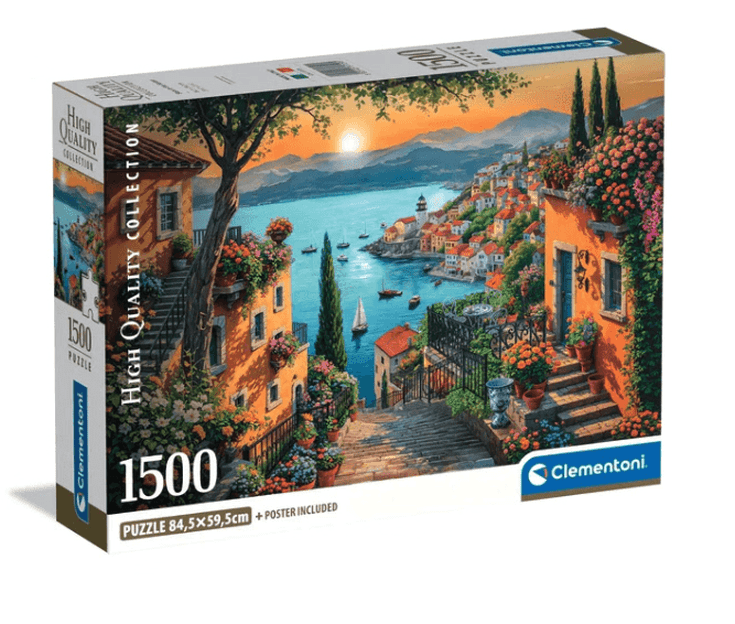 Clementoni 1500 Piece Jigsaw Puzzle Steps To The Harbour