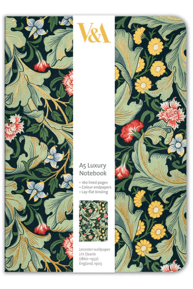 Museums & Galleries V&A Leicester Wallpaper A5 Luxury Notebook $15.00