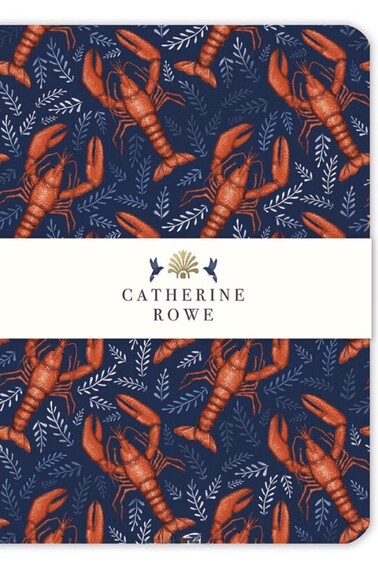 Museums & Galleries Catherine Rowe Lobster Pattern A5 Luxury Notebook $15.00