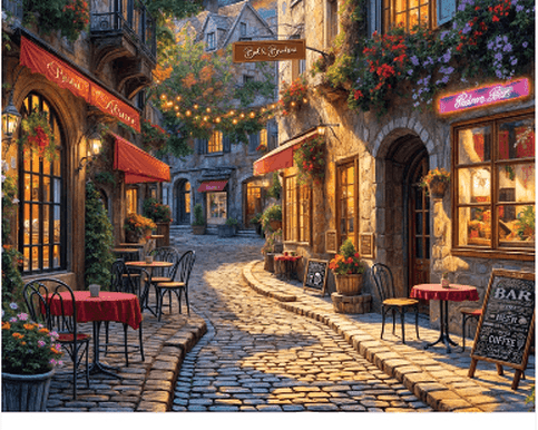 Hinkler Mindbogglers Artisan 1000 Piece Jigsaw Puzzle Cafe Nights