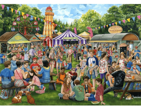 1000 Piece Jigsaw Puzzle A Day Out: Sausage & Cider Festival