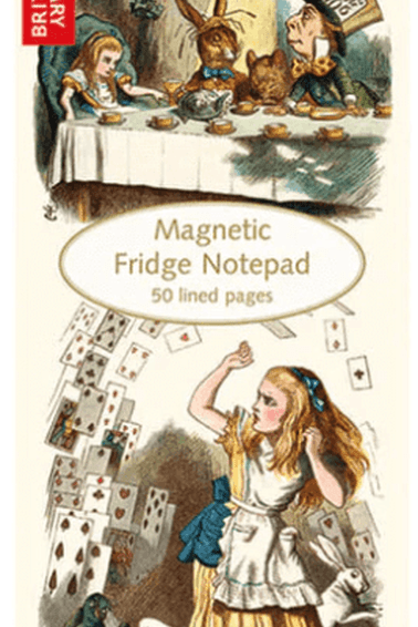 Magnetic Fridge Notepad Shopping List - Museums & Galleries Alice in Wonderland $8.00