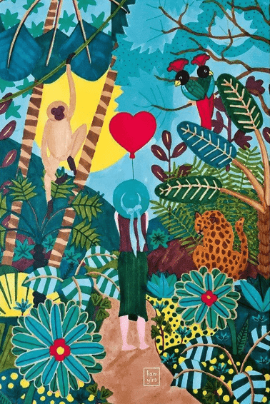 Pieces & Peace 1000 Piece Jigsaw Puzzle Jungle Heart