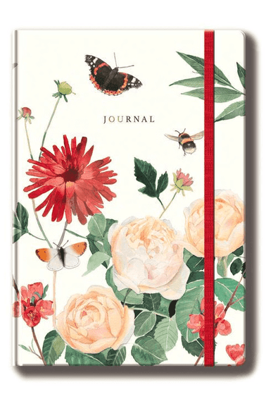 Year in the Garden A5 Journal - Floral, Butterfly and Bee Design $15.00