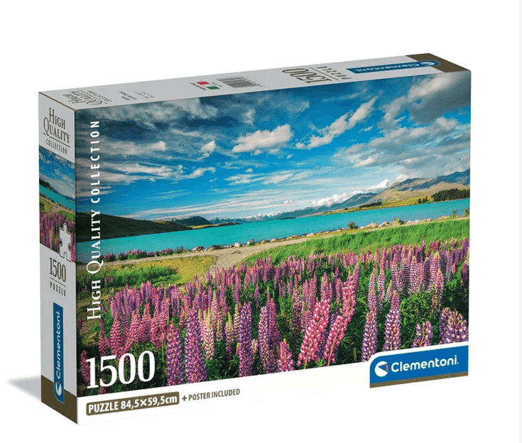 Clementoni 1500 Piece Jigsaw Puzzle Lupins At Lake Tekapo